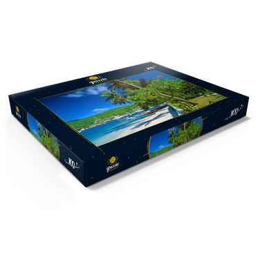 Strandweg in Port Elizabeth, Bequia Island, Grenadinen, Inseln über dem Winde, Karibik 100 Puzzle Schachtel Ansicht1