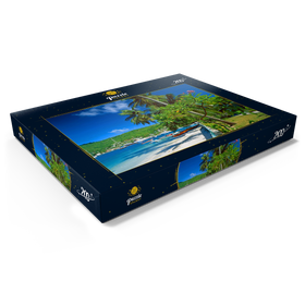 Darstellung des Puzzle Motivs Strandweg in Port Elizabeth, Inseln über dem Winde, Karibik - Puzzleteile: 200