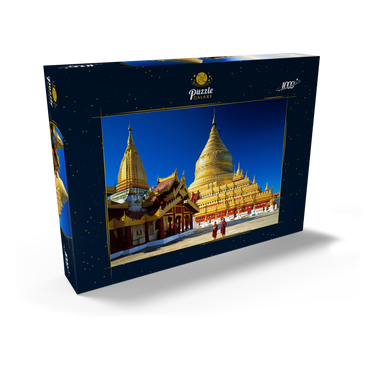 Shwezigon Pagode in Bagan, Mandalay, Myanmar (Burma) 1000 Puzzle Schachtel Ansicht2