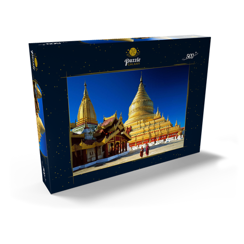 Shwezigon Pagode in Bagan, Mandalay, Myanmar (Burma) 500 Puzzle Schachtel Ansicht2