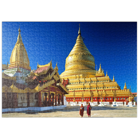 puzzleplate Shwezigon Pagode in Bagan, Mandalay, Myanmar (Burma) 500 Puzzle