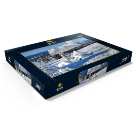 Darstellung des Puzzle Motivs Brockenbahn auf der Fahrt zum Brocken (1142m), Harz - Puzzleteile: 200