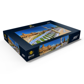 Alternative Darstellung des Puzzle-Motivs Plaza de Espana, Sevilla, Andalusien, Spanien – Puzzleteile: 1000