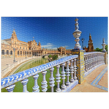puzzleplate Plaza de Espana, Sevilla, Andalusien, Spanien 1000 Puzzle