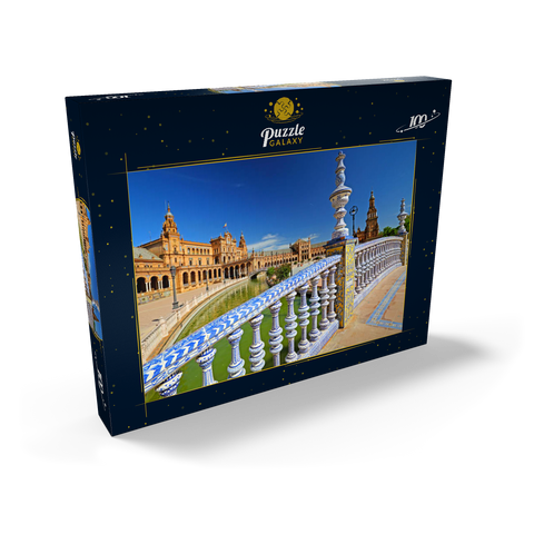 Plaza de Espana, Sevilla, Andalusien, Spanien 100 Puzzle Schachtel Ansicht2