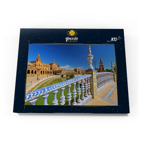 Plaza de Espana, Sevilla, Andalusien, Spanien 100 Puzzle Schachtel Ansicht3