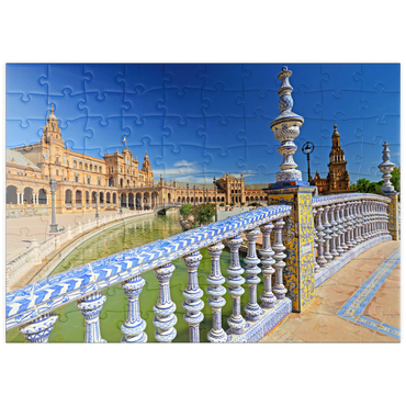 puzzleplate Plaza de Espana, Sevilla, Andalusien, Spanien 100 Puzzle