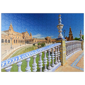 Darstellung des Puzzle Motivs Plaza de Espana, Sevilla, Andalusien, Spanien - Puzzleteile: 200