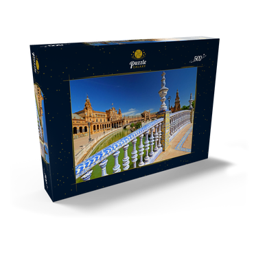 Plaza de Espana, Sevilla, Andalusien, Spanien 500 Puzzle Schachtel Ansicht2