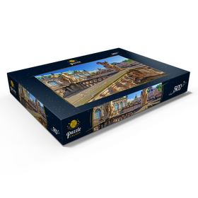 Darstellung des Puzzle Motivs Skulpturen über dem Nymphenbad im Dresdner Zwinger - Puzzleteile: 500