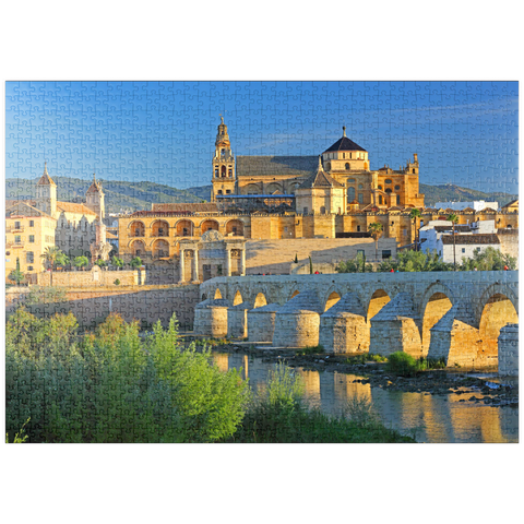 puzzleplate Blick zur Kathedrale Mezquita de Cordoba im Morgenlicht, Cordoba, Andalusien, Spanien 1000 Puzzle