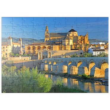 puzzleplate Blick zur Kathedrale Mezquita de Cordoba im Morgenlicht, Cordoba, Andalusien, Spanien 100 Puzzle