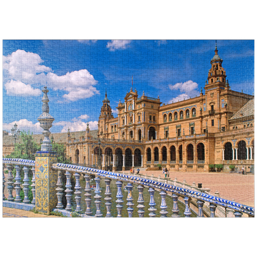puzzleplate Palacio Central an der Plaza de Espana, Sevilla, Andalusien, Spanien 1000 Puzzle