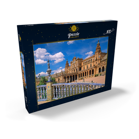 Palacio Central an der Plaza de Espana, Sevilla, Andalusien, Spanien 100 Puzzle Schachtel Ansicht2