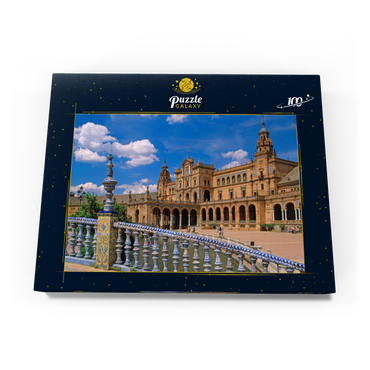 Palacio Central an der Plaza de Espana, Sevilla, Andalusien, Spanien 100 Puzzle Schachtel Ansicht3