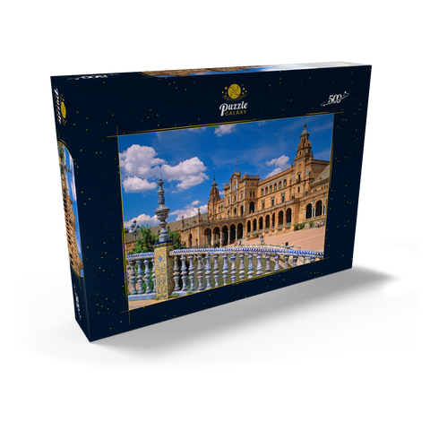 Palacio Central an der Plaza de Espana, Sevilla, Andalusien, Spanien 500 Puzzle Schachtel Ansicht2