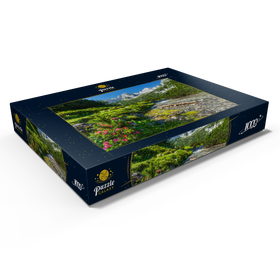 Alternative Darstellung des Puzzle-Motivs Gaisbach unterhalb des Seebensee mit dem vorderen Drachenkopf (2302m) – Puzzleteile: 1000