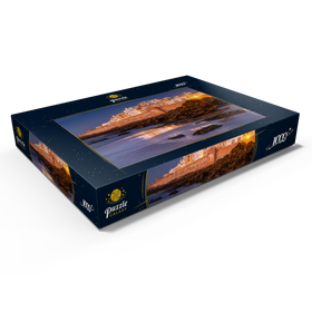 Alternative Darstellung des Puzzle-Motivs Essaouira, Blick zur Altstadt an der Atlantikküste im Abendlicht – Puzzleteile: 1000