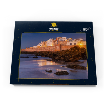 Essaouira, Blick zur Altstadt an der Atlantikküste im Abendlicht 100 Puzzle Schachtel Ansicht3