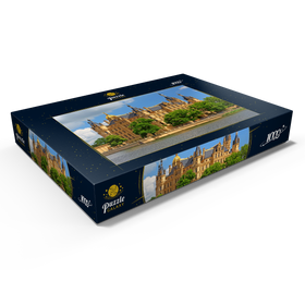 Alternative Darstellung des Puzzle-Motivs Schweriner Schloss – Puzzleteile: 1000