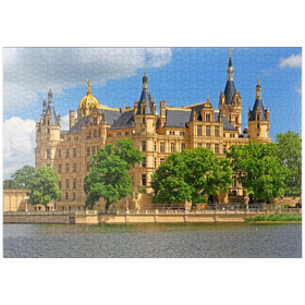 Darstellung des Puzzle-Motivs Schweriner Schloss – Puzzleteile: 1000