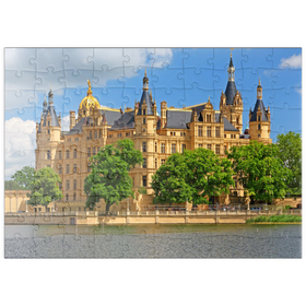 Darstellung des Puzzle Motivs Schweriner Schloss - Puzzleteile: 100