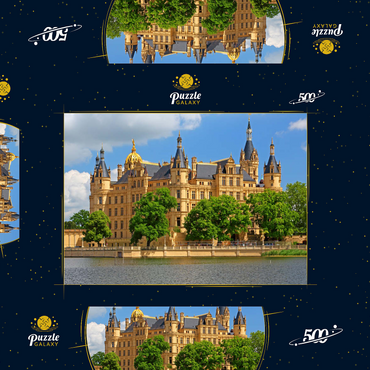 Schweriner Schloss 500 Puzzle Schachtel 3D Modell