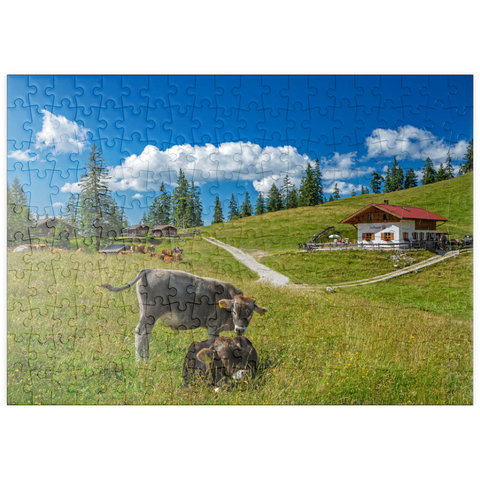 puzzleplate Fischbachalm (1402m), Krün, Oberbayern 200 Puzzle