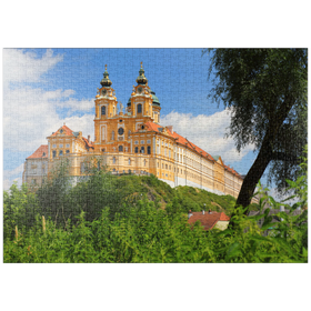 Darstellung des Puzzle-Motivs Stiftskirche im Benediktinerstift Melk, Österreich – Puzzleteile: 1000