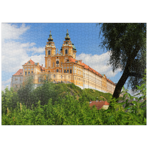 puzzleplate Stiftskirche im Benediktinerstift Melk, Österreich 1000 Puzzle