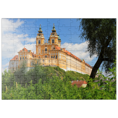 puzzleplate Stiftskirche im Benediktinerstift Melk, Österreich 100 Puzzle