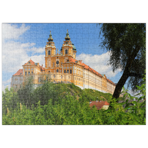 puzzleplate Stiftskirche im Benediktinerstift Melk, Österreich 500 Puzzle