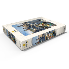 Alternative Darstellung des Puzzle-Motivs Terrassenufer mit den Schiffen der weißen Flotte – Puzzleteile: 1000