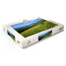 Alternative Darstellung des Puzzle-Motivs Blick auf den Millstätter See und Hohe Tauern, Kärnten, Österreich – Puzzleteile: 200