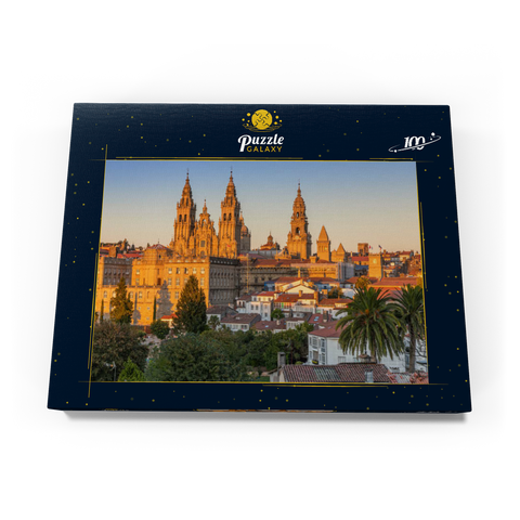 Kathedrale von Santiago de Compostela am Abend 100 Puzzle Schachtel Ansicht3
