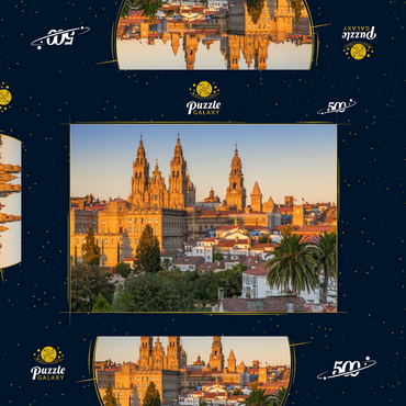 Kathedrale von Santiago de Compostela am Abend 500 Puzzle Schachtel 3D Modell