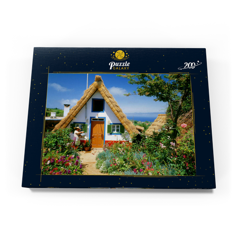 Casas de Colmo, traditionelle Strohdachhäuschen, Madeira 200 Puzzle Schachtel Ansicht3