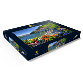Alternative Darstellung des Puzzle-Motivs Varenna am Comer See, Lombardei, Italien – Puzzleteile: 200