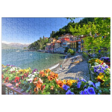 puzzleplate Varenna am Comer See, Lombardei, Italien 200 Puzzle