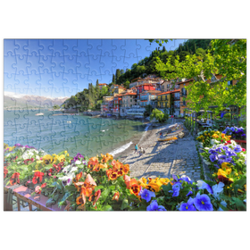 Darstellung des Puzzle Motivs Varenna am Comer See, Lombardei, Italien - Puzzleteile: 200