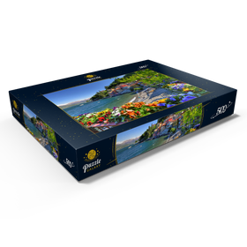 Alternative Darstellung des Puzzle-Motivs Varenna am Comer See, Lombardei, Italien – Puzzleteile: 500