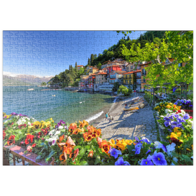 Darstellung des Puzzle-Motivs Varenna am Comer See, Lombardei, Italien – Puzzleteile: 500