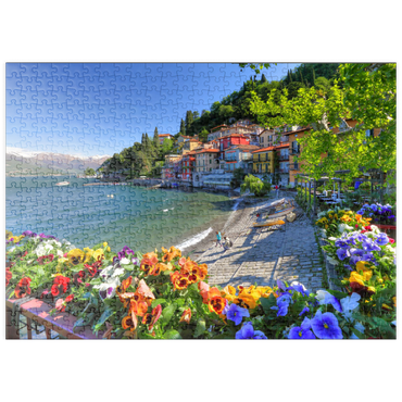 puzzleplate Varenna am Comer See, Lombardei, Italien 500 Puzzle