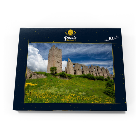 Castel Belfort, erbaut 1311, Spormaggiore, Trentino-Südtirol 100 Puzzle Schachtel Ansicht3