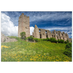 Darstellung des Puzzle-Motivs Castel Belfort, erbaut 1311, Spormaggiore, Trentino-Südtirol – Puzzleteile: 200