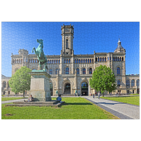 Darstellung des Puzzle Motivs Gottfried Wilhelm Leibniz Universität im Welfenschloss - Puzzleteile: 1000