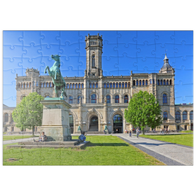 Darstellung des Puzzle Motivs Gottfried Wilhelm Leibniz Universität im Welfenschloss - Puzzleteile: 100
