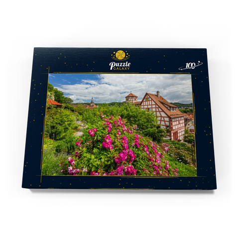 Rosengarten am Romschlössle in Creglingen, Taubertal 100 Puzzle Schachtel Ansicht3