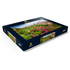 Darstellung des Puzzle Motivs Rosengarten am Romschlössle in Creglingen, Taubertal - Puzzleteile: 200