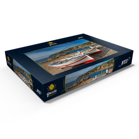 Alternative Darstellung des Puzzle-Motivs Placa Port-Bo, Calella de Palafrugell, Spanien – Puzzleteile: 1000